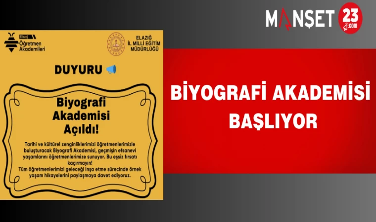 Biyografi Akademisi Başlıyor