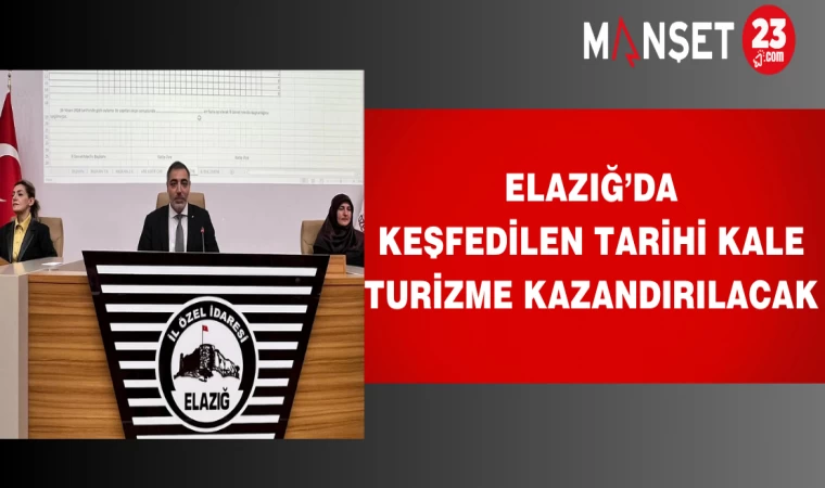 Elazığ’da keşfedilen tarihi kale turizme kazandırılacak