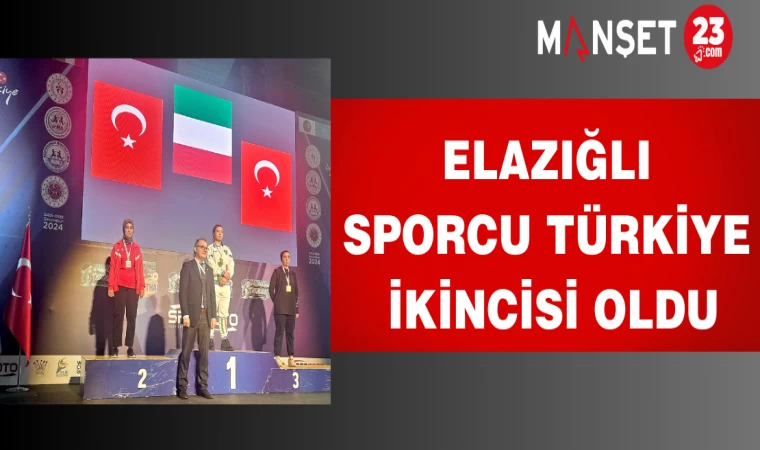 Elazığlı Sporcu Türkiye İkincisi Oldu