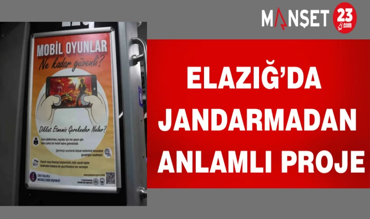 Elazığ’da jandarmadan anlamlı proje