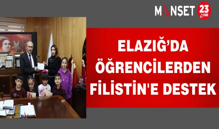 Elazığ’da Öğrencilerden Filistin'e Destek