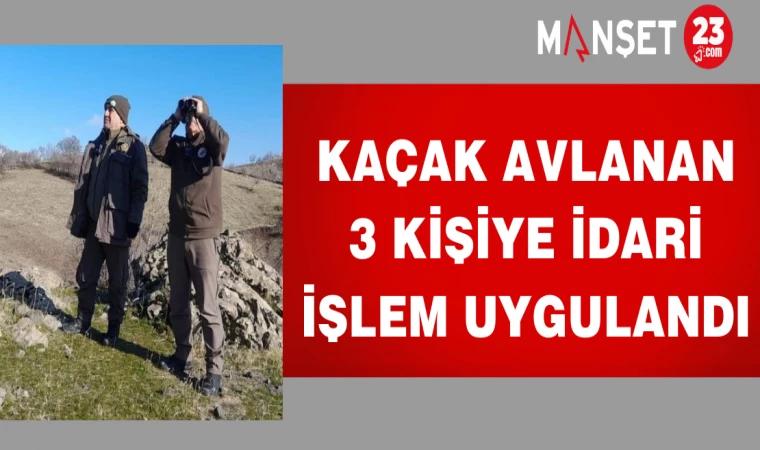 Elazığ'da Yasa Dışı Avcılık Yapan 3 Kişiye İdari İşlem Uygulandı