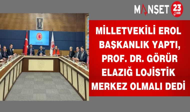 Milletvekili Erol başkanlık yaptı, Prof. Dr. Görür Elazığ lojistik merkez olmalı dedi