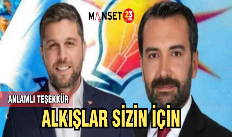 ALKIŞLAR SİZİN İÇİN