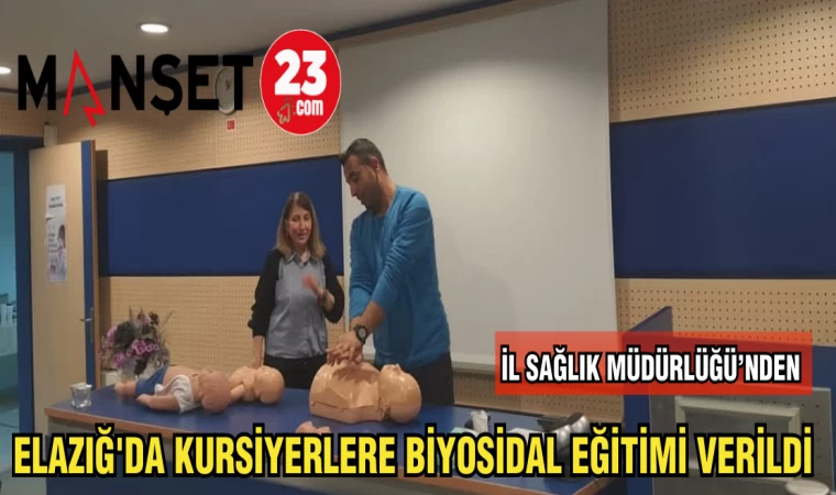 ELAZIĞ'DA KURSİYERLERE BİYOSİDAL EĞİTİMİ VERİLDİ