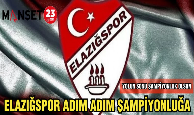 ELAZIĞSPOR ADIM ADIM ŞAMPİYONLUĞA