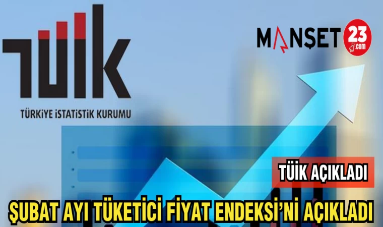 TÜİK ŞUBAT AYI TÜKETİCİ FİYAT ENDEKSİ'Nİ AÇIKLADI