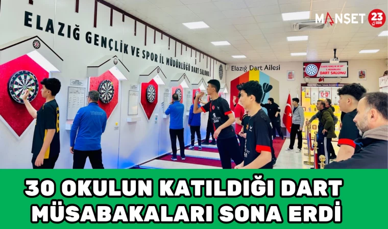 30 OKULUN KATILDIĞI DART MÜSABAKALARI SONA ERDİ