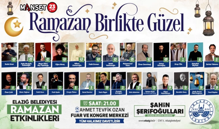 ELAZIĞ BELEDİYESİNDEN DOPDOLU RAMAZAN ETKİNLİKLERİ