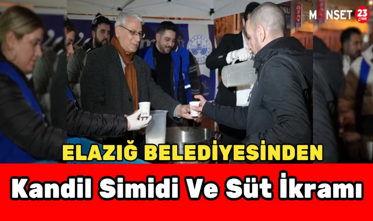 Elazığ Belediyesinden Kandil Simidi Ve Süt İkramı