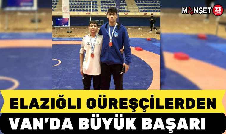 Elazığlı Güreşçilerden Van’da Büyük Başarı
