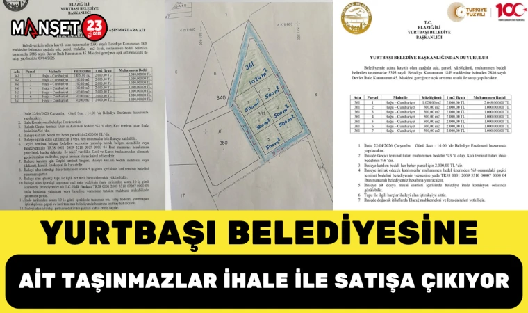 Belediyeye Ait Taşınmazlar İhale ile Satışa Çıkıyor