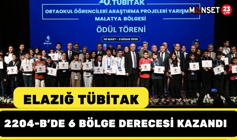 Elazığ TÜBİTAK 2204-B’de 6 Bölge Derecesi Kazandı
