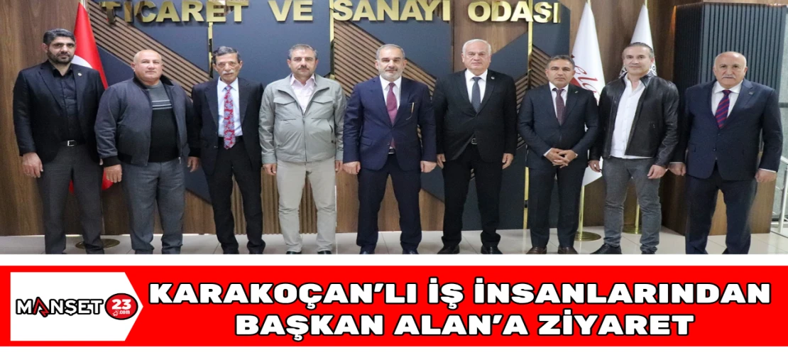 Karakoçan'lı İş İnsanlarından Başkan Alan’a Ziyaret