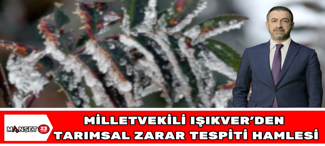 Milletvekili Işıkver’den Tarımsal Zarar Tespiti Hamlesi