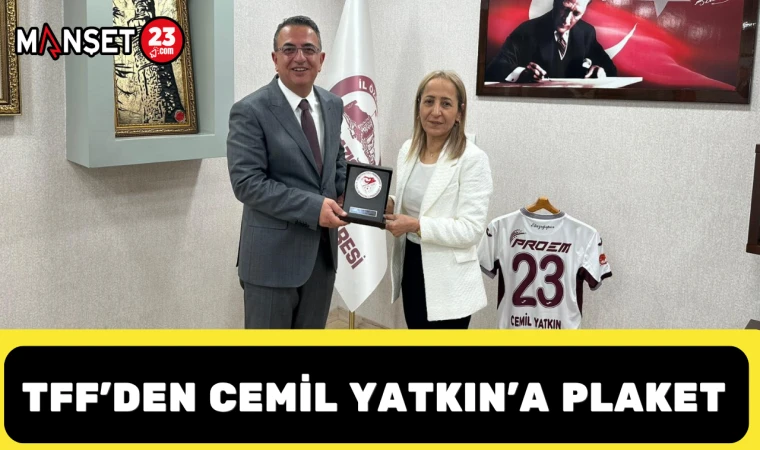 TFF’den Cemil Yatkın’a Plaket