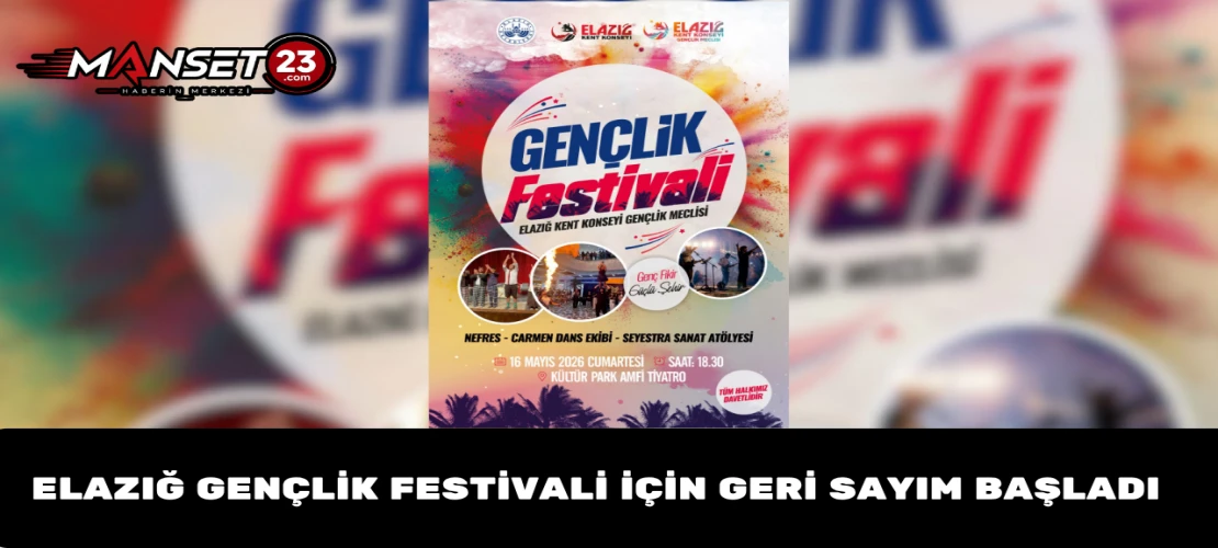 Elazığ’da Gençlik Festivali Heyecanı Yaşanacak