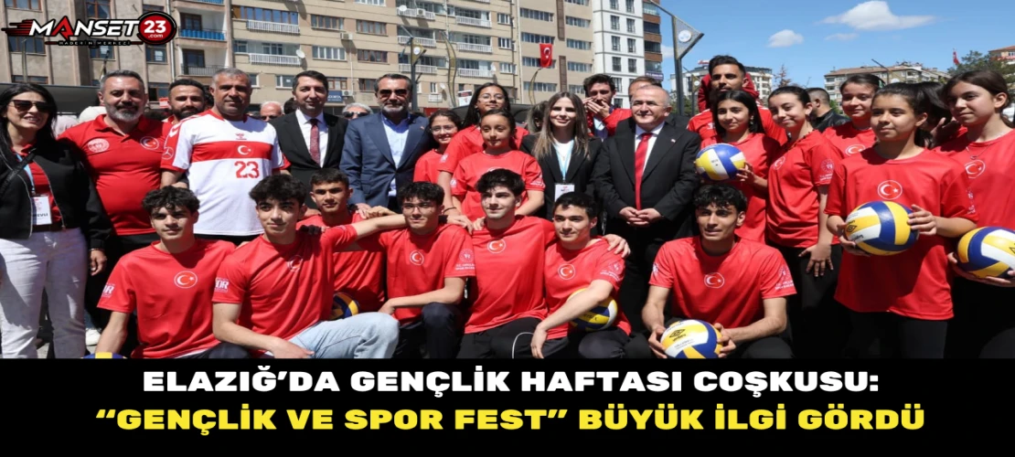 Elazığ’da Gençlik Haftası Coşkusu: “Gençlik ve Spor Fest” Büyük İlgi Gördü
