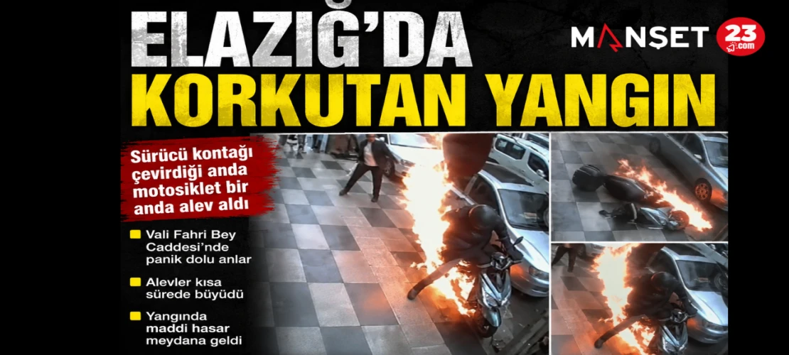 Elazığ’da Korkutan Yangın