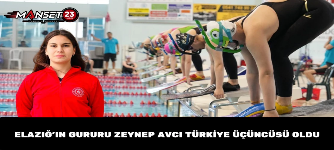 Elazığ’ın Gururu Zeynep Avcı Türkiye Üçüncüsü Oldu