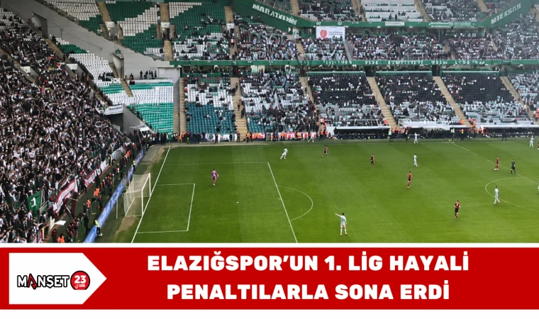 Elazığspor’un 1. Lig Hayali Penaltılarla Sona Erdi