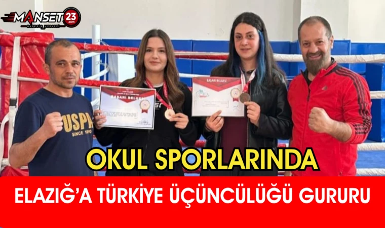 Okul Sporlarında Elazığ’a Türkiye Üçüncülüğü Gururu