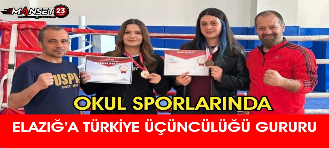Okul Sporlarında Elazığ’a Türkiye Üçüncülüğü Gururu