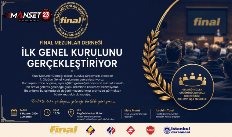 Final Mezunlar Derneği İlk Genel Kurulunu Gerçekleştiriyor
