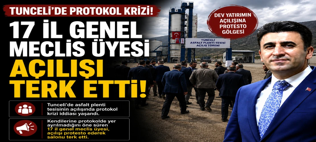 Tunceli’de Protokol Krizi