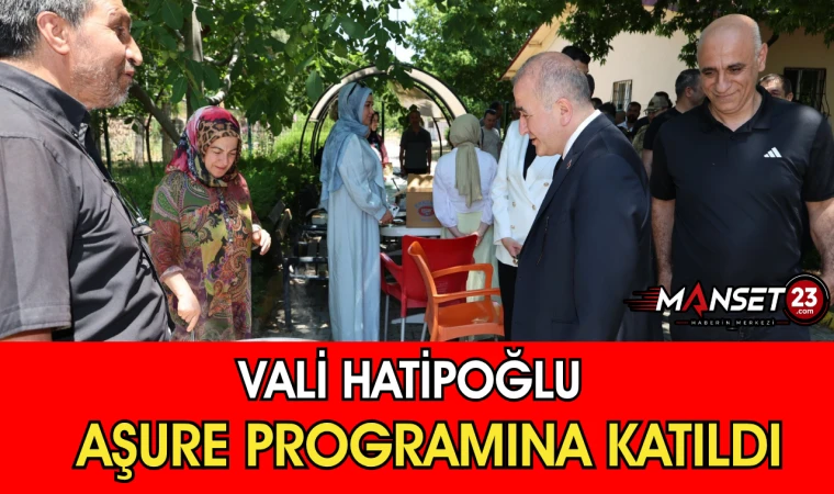 Vali Hatipoğlu Aşure Programına Katıldı