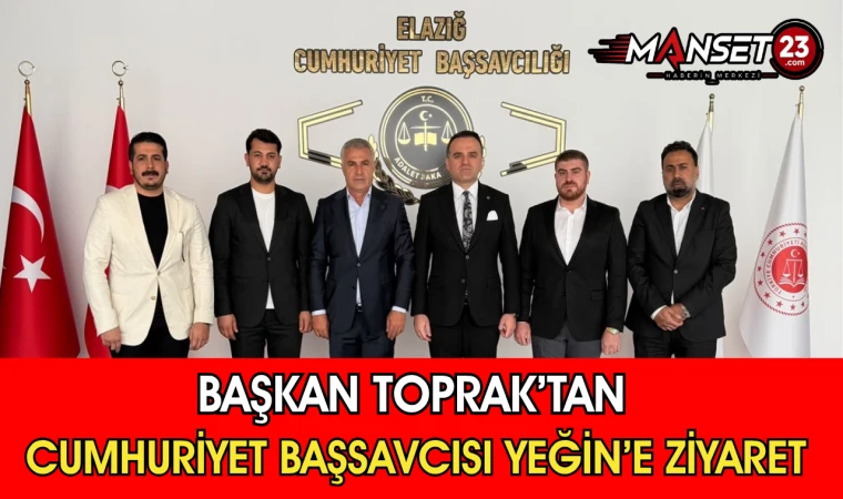 Başkan Toprak’tan Cumhuriyet Başsavcısı Yeğin’e Ziyaret
