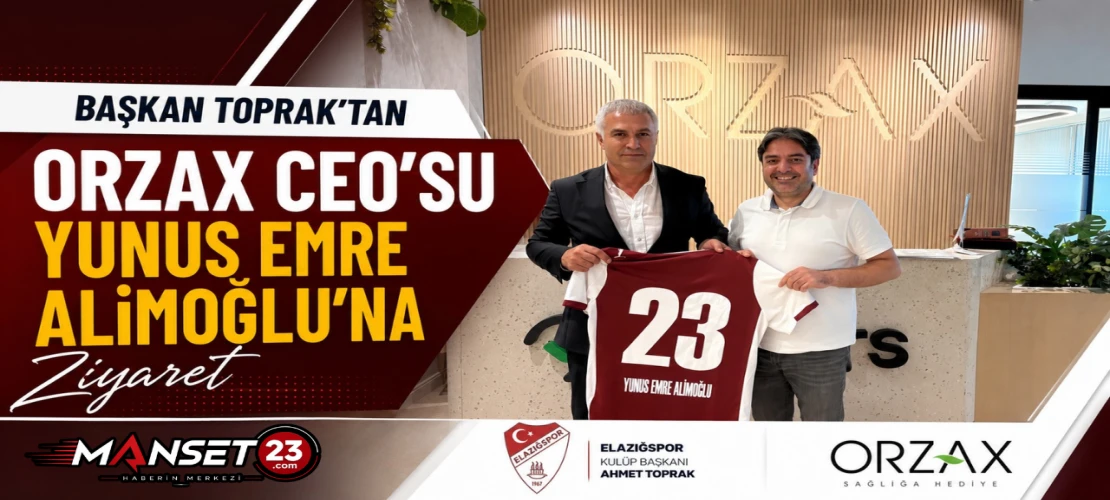 Başkan Toprak'tan Orzax CEO'su Yunus Emre Alimoğlu'na Ziyaret