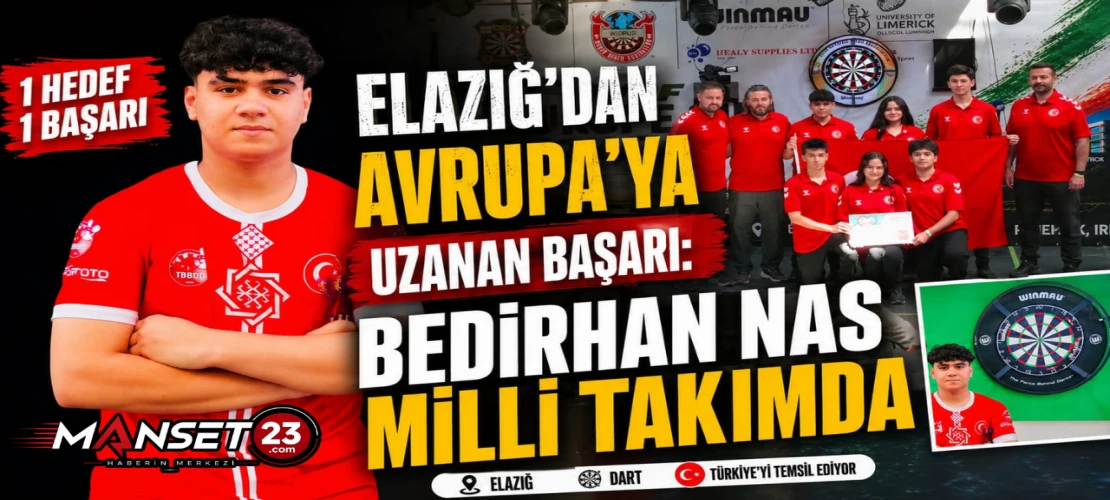 Elazığ’dan Avrupa’ya Uzanan Başarı: Bedirhan Nas Milli Takımda