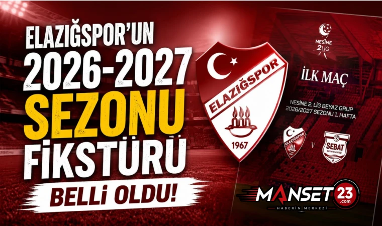 Elazığspor'un 2026-2027 Sezonu Fikstürü Belli Oldu