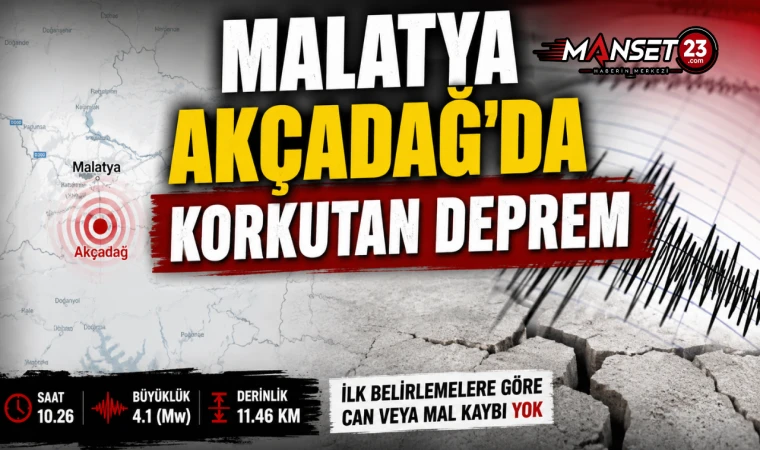 Malatya Akçadağ'da Korkutan Deprem