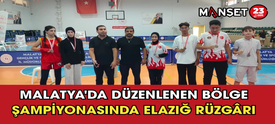 Malatya'da Düzenlenen Bölge Şampiyonasında Elazığ Rüzgârı