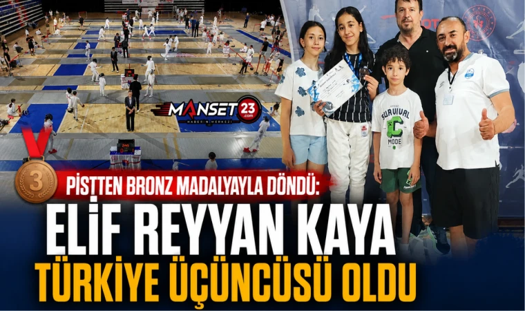 Pistten Bronz Madalyayla Döndü: Elif Reyyan Kaya Türkiye Üçüncüsü Oldu