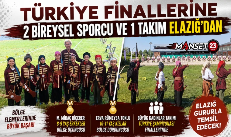 Türkiye Finallerine 2 Bireysel Sporcu ve 1 Takım Elazığ'dan