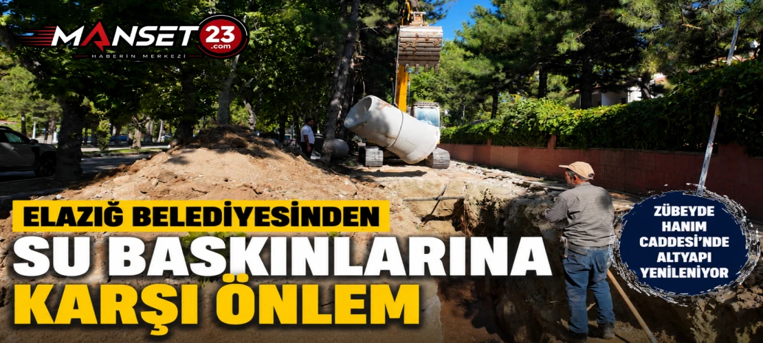 Elazığ Belediyesinden Su Baskınlarına Karşı Önlem