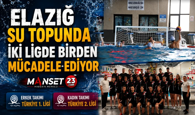 Elazığ Su Topunda İki Ligde Birden Mücadele Ediyor