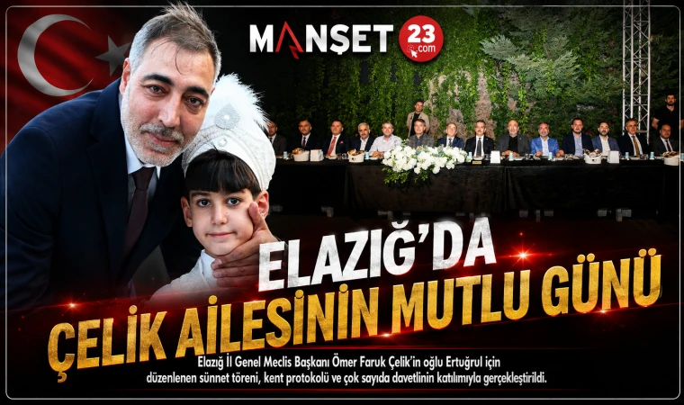 Elazığ’da Çelik Ailesinin Mutlu Günü