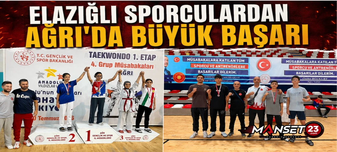 Elazığlı Sporculardan Ağrı'da Büyük Başarı