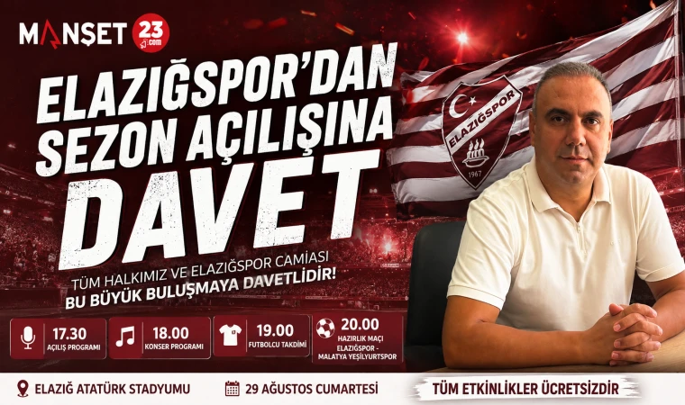 Elazığspor’dan Sezon Açılışına Davet