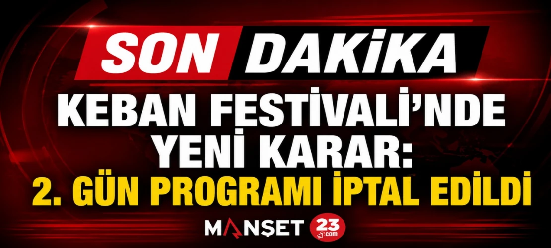 Keban Festivali’nde Yeni Karar: 2. Gün Programı İptal Edildi