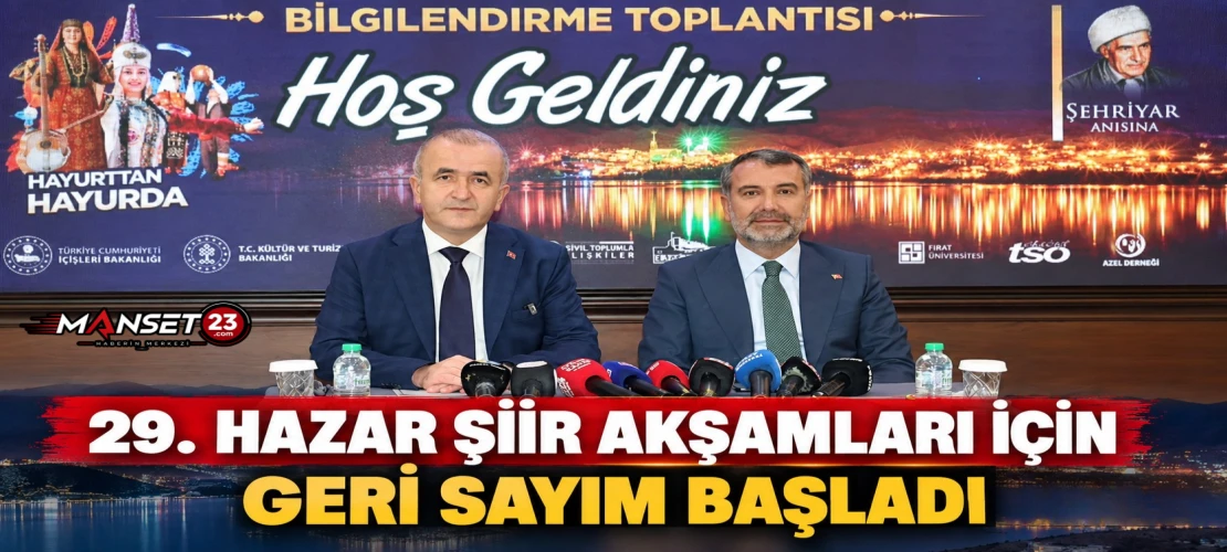 29. Hazar Şiir Akşamları İçin Geri Sayım Başladı