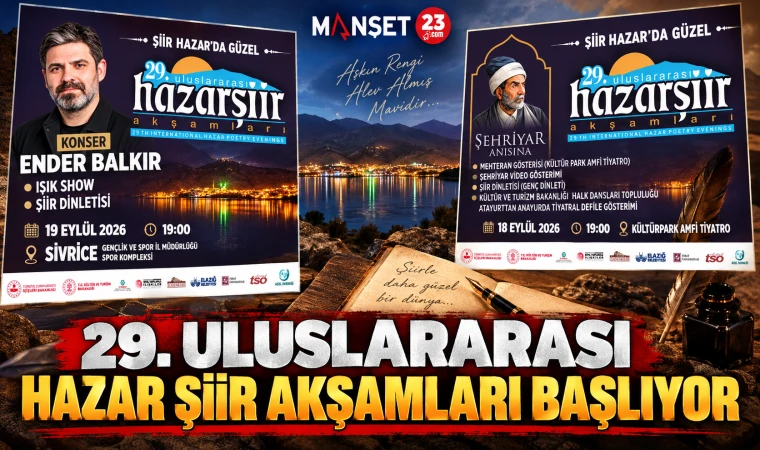 29. Uluslararası Hazar Şiir Akşamları Başlıyor