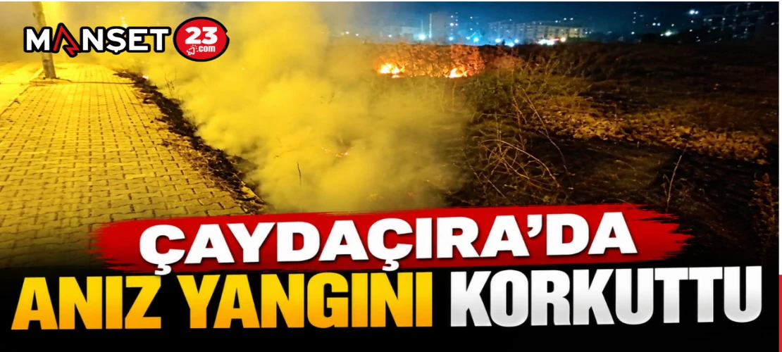 Çaydaçıra’da Anız Yangını Korkuttu