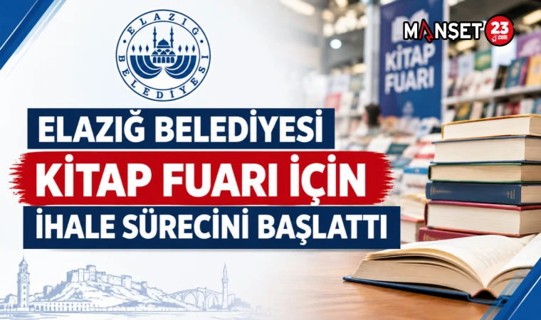 Elazığ Belediyesi Kitap Fuarı İçin İhale Sürecini Başlattı