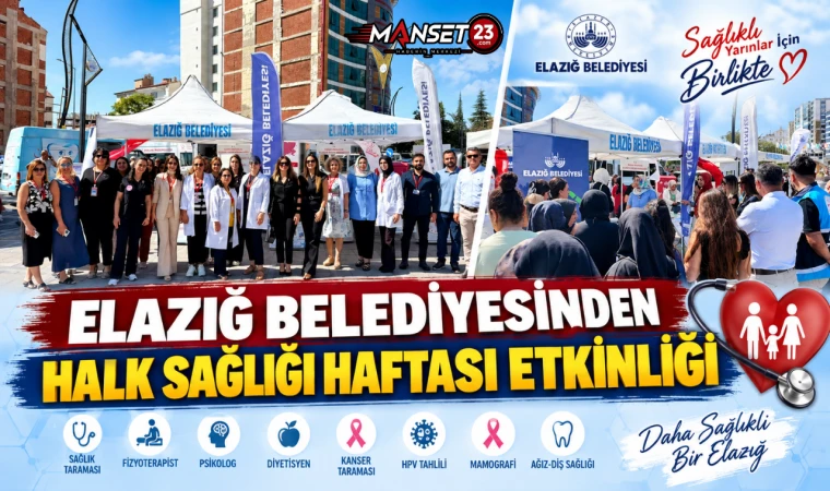 Elazığ Belediyesinden Halk Sağlığı Haftası Etkinliği