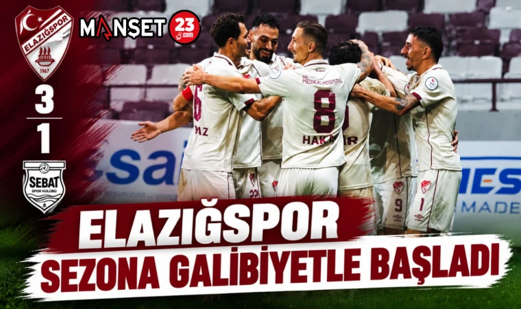Elazığspor Sezona Galibiyetle Başladı